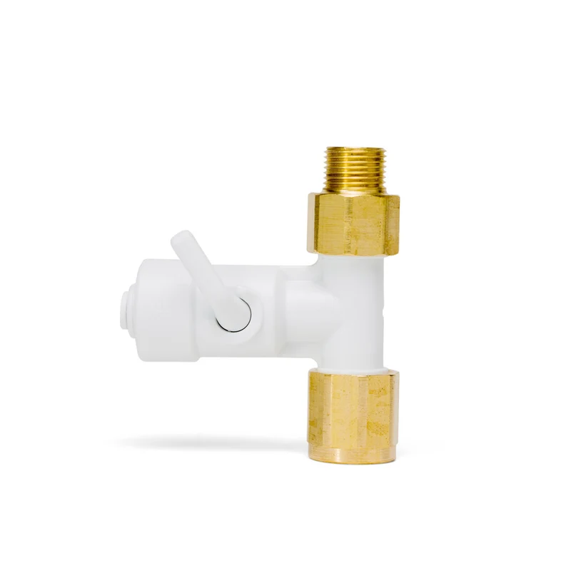 Absperrhahn - Eckventil für Polyetylene Schläuche